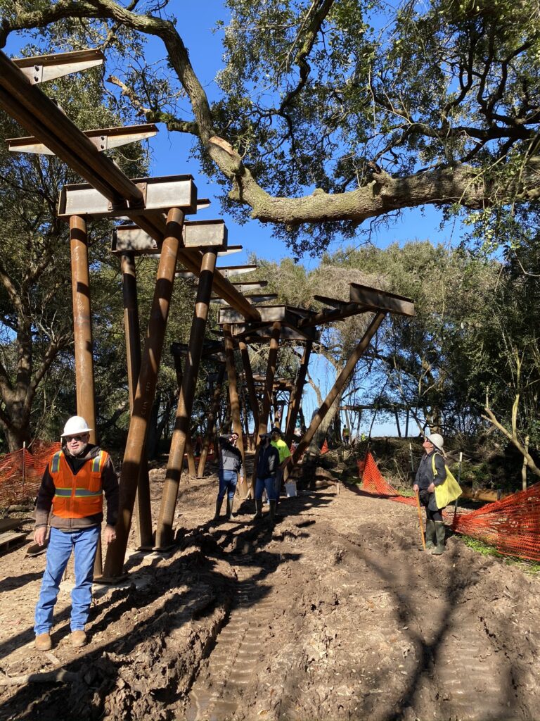 In-progress at the High Island Sky Walk