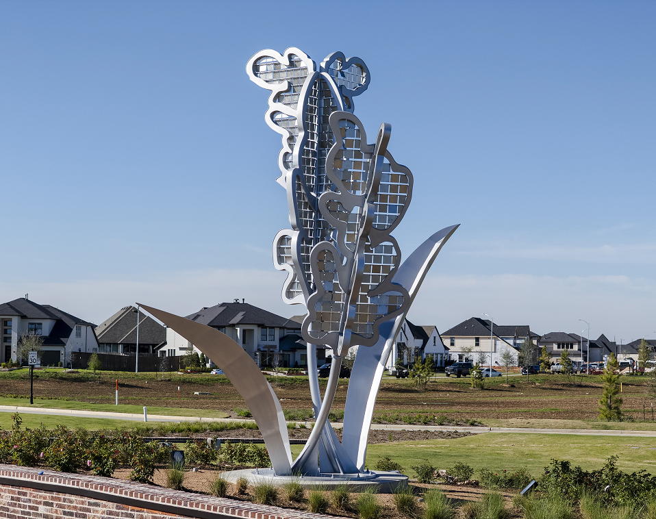 Sculpture at Grange Development
