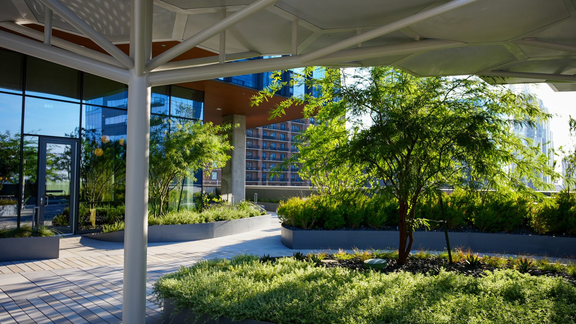 Benches and Planters at The Republic