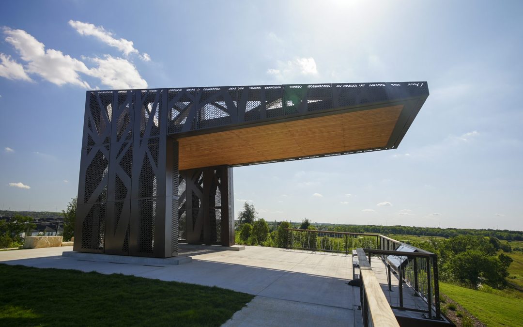 Hill at Sims Park: Monumental Metal Fabrication Houston