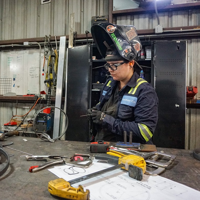 Houston welding and metalwork fabricated by Renfrow+Co