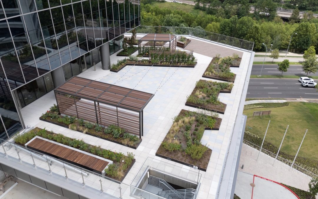 SCI Headquarters: Corporate Deck Architecture & Metal Fabrication in Houston